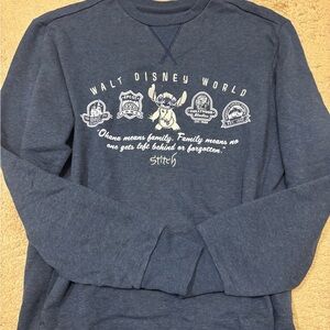 Disney Navy Blue Stitch Sweatshirt